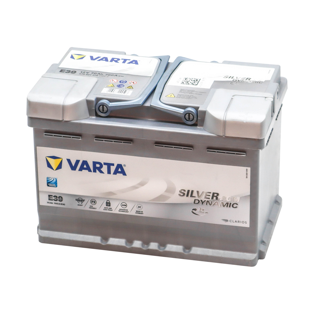 Автомобильный аккумулятор VARTA 6СТ-70 Silver Dynamic AGM (E39